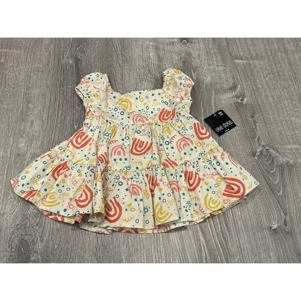 New Okie Dokie Baby Outfit Rainbows 6 Month J10